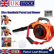 26cc 2-STROKE PETROL LEAF BLOWER Light-Weight 400CFM Backpack Commercial 2025NEW