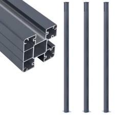 3x Fence Posts Aluminum