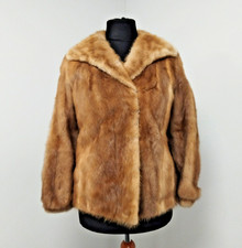 Real Fur Mink Jacket Blonde Honey 1950's Luxury Spring Autumn Winter See Desc