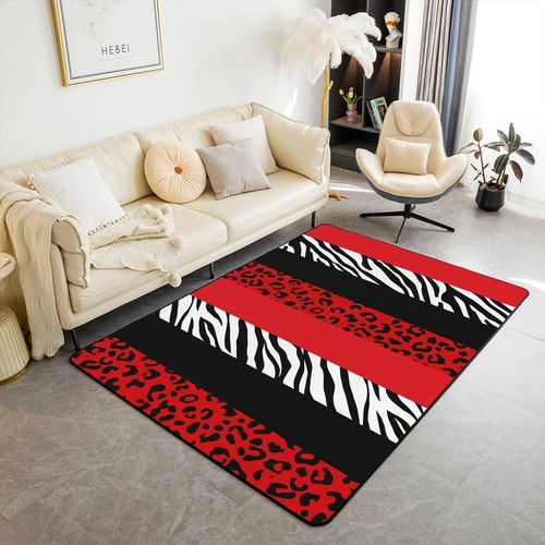 Leopard print area rug - leopard,