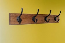 Vintage Solid Oak Coat Rack