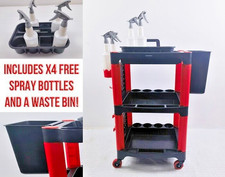 3 Tiers Auto Detailing Cart