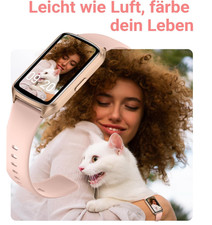 Amzhero Health Fitness Tracker With 24/7 Heart Rate, Pink, Waterproof smartwatch