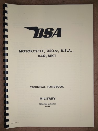 Bsa 350cc b40 - bsa, mk1