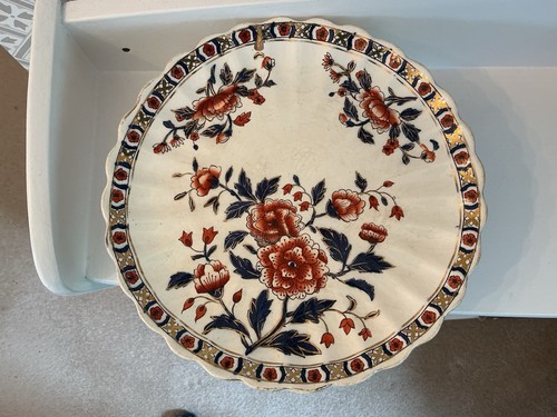 Antique cake stand blue - cake,