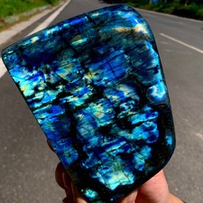 4.27LB Natural Gorgeous Labradorite QuartzCrystal Stone Specimen Healing