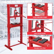 12 Ton Hydraulic Bench Press Heavy Duty Machine Workshop Garage Standing Bearing