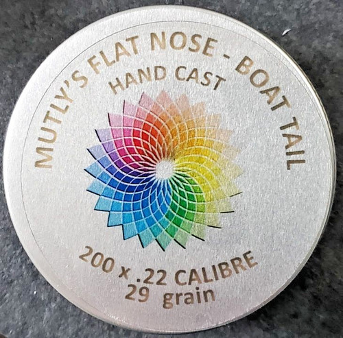 Tins flat nose - tins, boat-tail