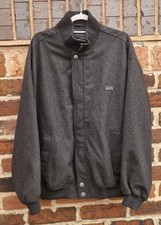 Paul Shark Yachting Bomber Jacket Coat Navy Blue Wool Blend Size XXL