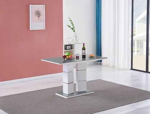 Dining table set tivoli grey - set,