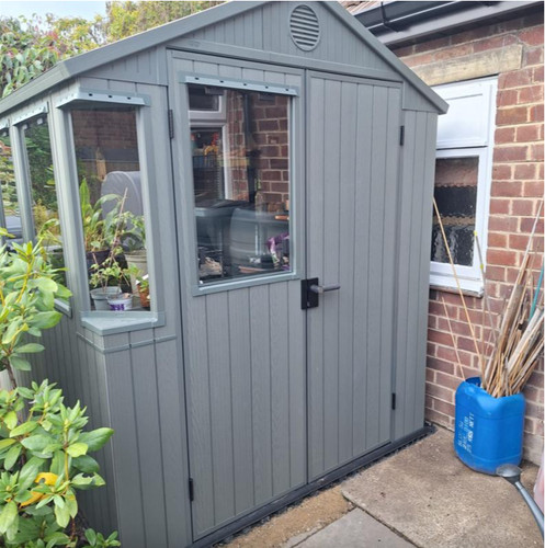 Outdoor resin potting shed - outdoor,