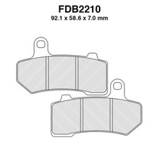 PAIR OF BRAKE PADS FERODO FDB2210P 1800 FLHXSE3 CVO STR. GLIDE 2012-2012
