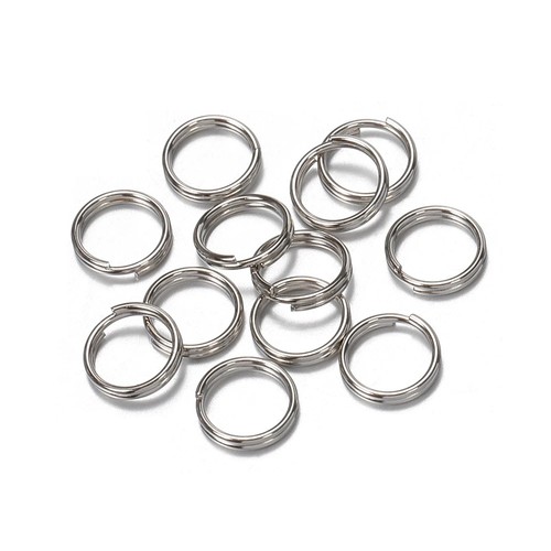 50pcs metal key rings split - key,