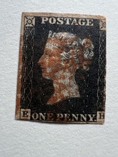 GB QV 1840 SG2 1d Penny Black