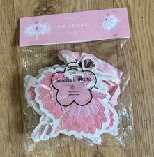 Laura Ashley Amelia Ballerina Bunting 3 Metres NEW Ballet Pink Room Decor Girl