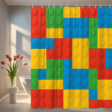 Colorful lego shower - colorful,