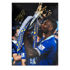 Wes Morgan Signed Leicester
