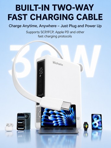 Power bank 10000mah 30w - power,