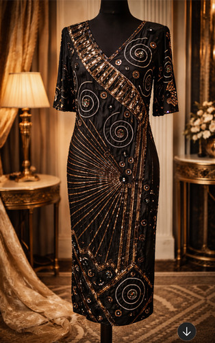 Vintage 1920s style silk - style,