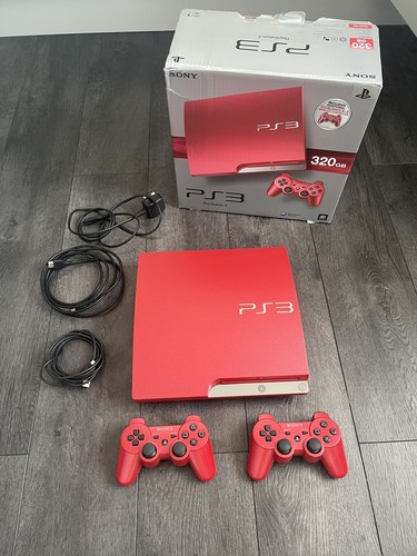 Sony ps3 slim scarlet - scarlet, red