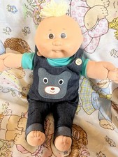 Vintage Cabbage Patch kids doll  preemie boy baby paci face lemon tuft brown eye
