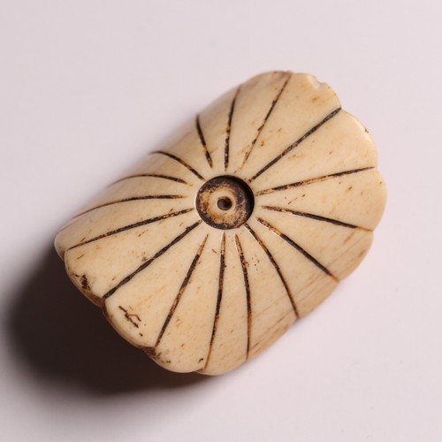 Antique japanese carved antler - carved,