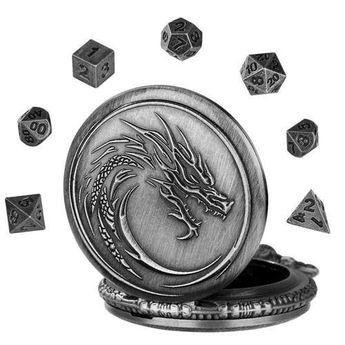 7pcs set metal polyhedral - metal,
