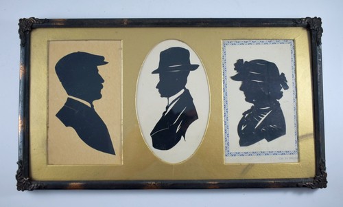 Antique silhouette portrait - silhouette,