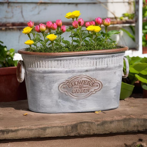 Vintage metal galvanised - vintage,