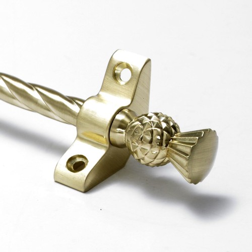 Satin brass stair rods - rods,