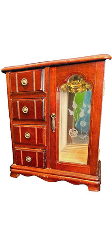 Vintage jewelry box armoire - vintage,