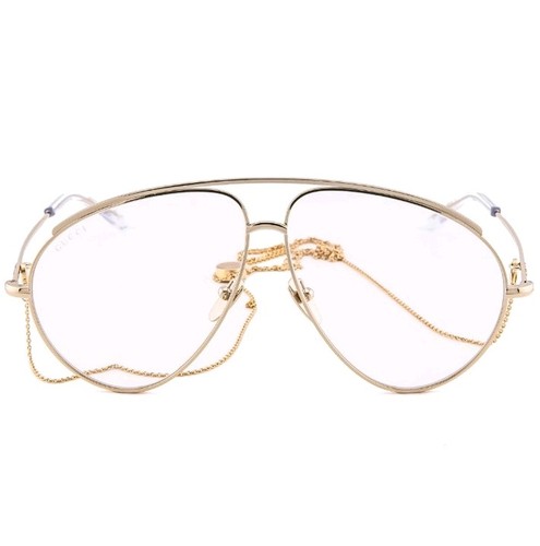 New gucci gg1654s gold clear - gucci,