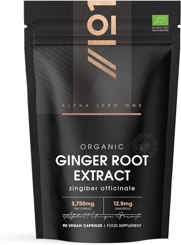 Ginger root capsules 3750mg - ginger,