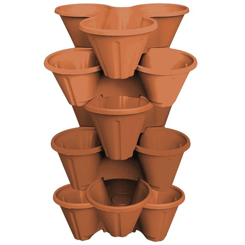 Strawberry planter trio - planter,