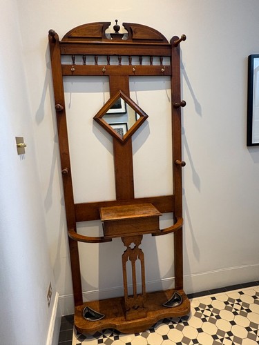 Antique wooden coat and - antique,