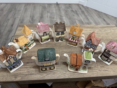 Vintage novelty village - village, teapot