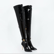 BALMAIN Raven Patent Leather