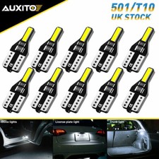 AUXITO 10X SMD T10 CAR BULBS LED ERROR FREE CANBUS XENON WHITE W5W SIDE LIGHT