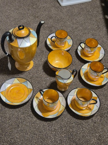 Art deco style lustre ware - art,