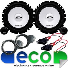 Alpine 560 Watts 16cm 6.5" Front Door Component Speakers Kit fit VW Passat B6