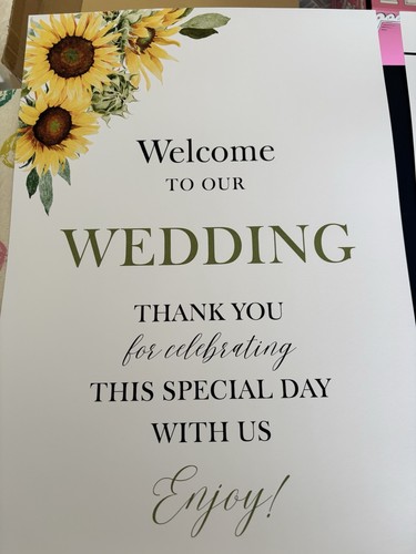 Wedding welcome sign - wedding,