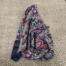 Vera Bradley X Disney Sling Backpack Bag Sensational Six Paisley Mickey/Friends