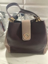 Dune Handbag Wine and Beige