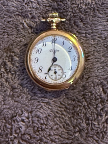 Elgin open face 14k yellow - open,