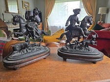 Pair antique distressed - of,