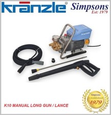 Kranzle K10/122 Pressure Washer Quick Release Gun & Lance - Manual S/S