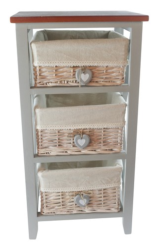 69cm shabby chic bedside lamp - 69cm,