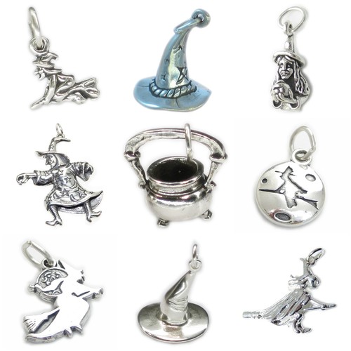 Witches sterling silver charms