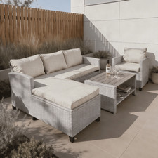 Grey piece rattan - grey, 4