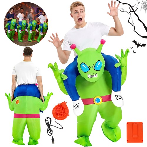 Adult inflatable green alien - inflatable,